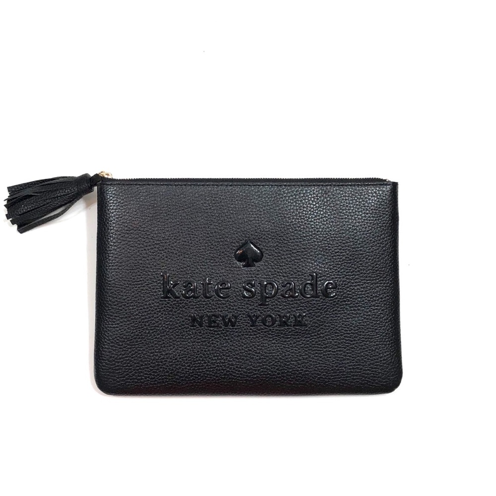 ♠️ Kate Spade New York Large Leather Tassel Pouch